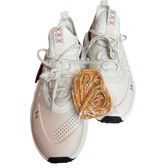 Under Armour HOVR Phantom 3 Running Shoes White/Red Size 10 With Extra Laces - Picture 1 of 10